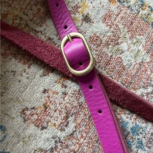 JCrew Vintage Pink Genuine Leather Belt